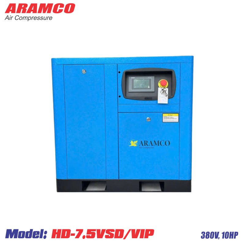 Máy nén khí trục vít biến tần 10hp Aramco HD-7,5VSD/VIP