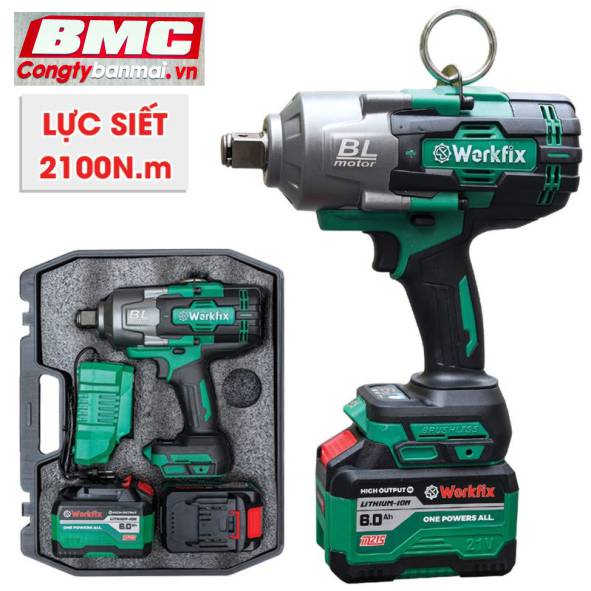 Máy siết bu lông dùng pin 3/4 inch Workfix WF-IW2100N