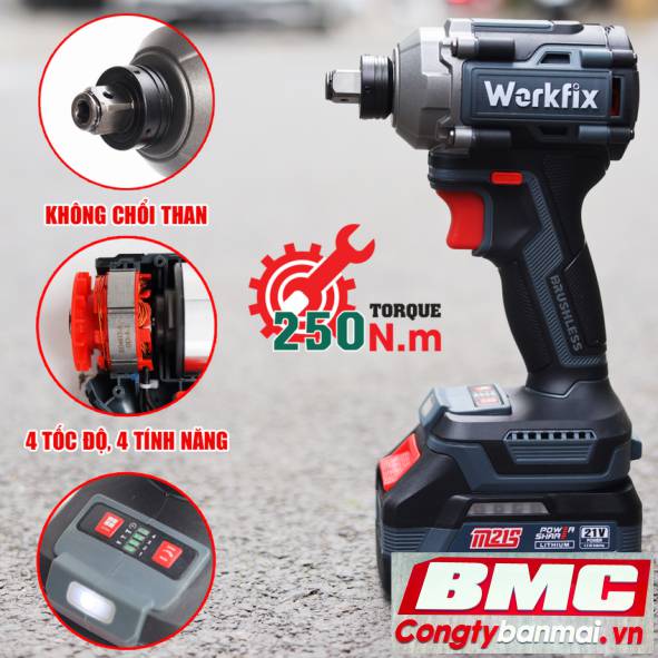 Máy siết vít dùng Pin Workfix WF-SD250PRO