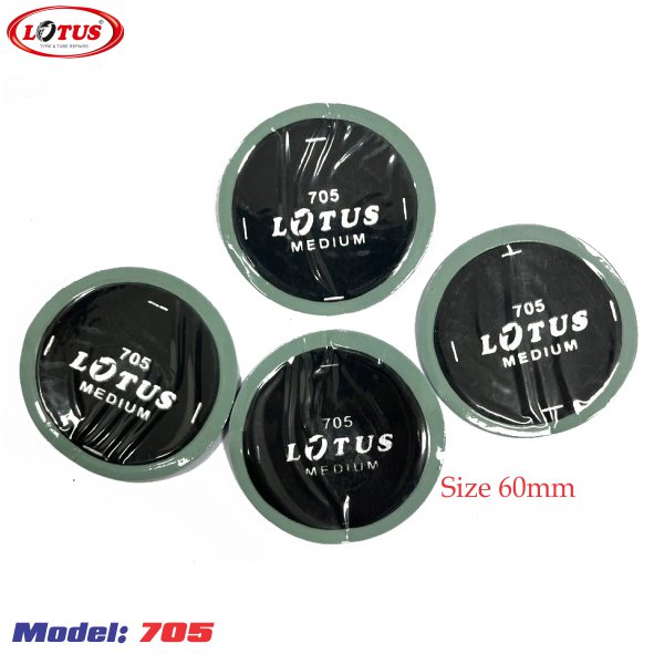 Miếng vá săm lốp 12 & 705, Miếng vá vỏ xe 12 & 705, miếng vá săm lốp cỡ 60mm