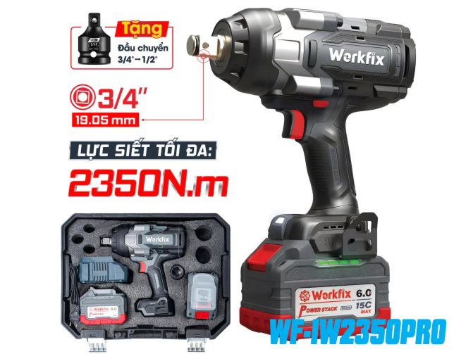 Mua máy siết bulong Workfix WF-IW2350PRO tại Công Ty Ban Mai