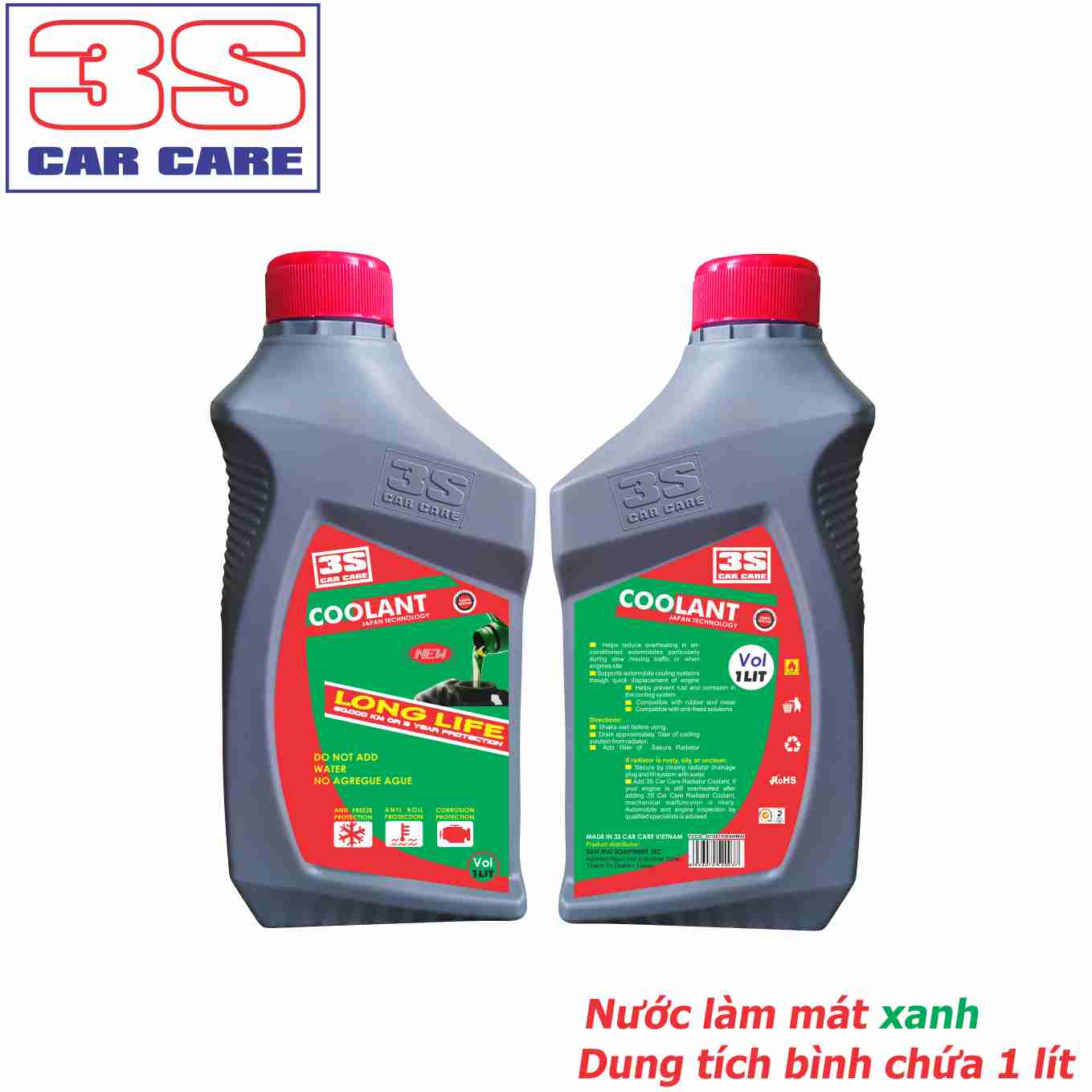 Nước làm mát xanh 3S Car care