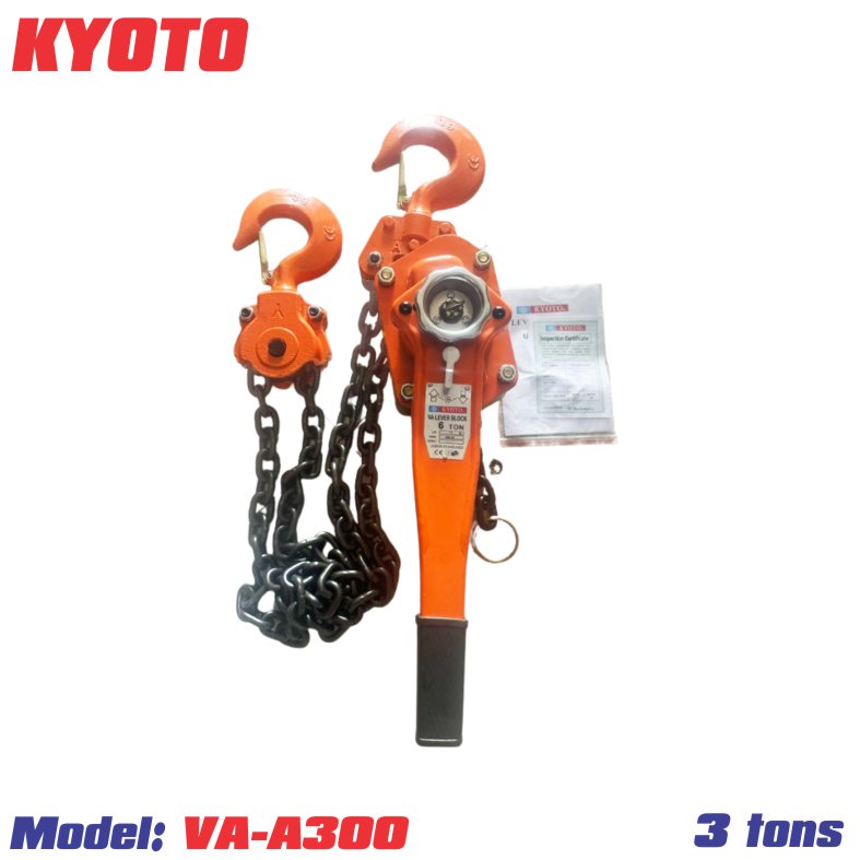 Pa lăng xích lắc tay Kyoto 3 tấn x 1,5 mét VA-A300