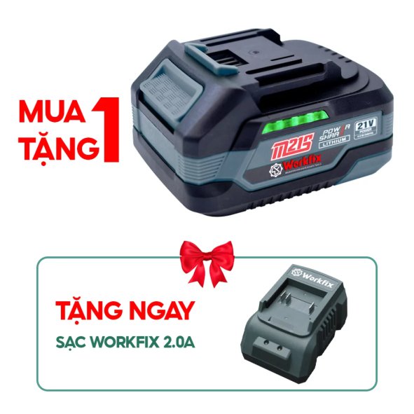 Pin 10 Cell Plus 21V-4.0Ah workfix