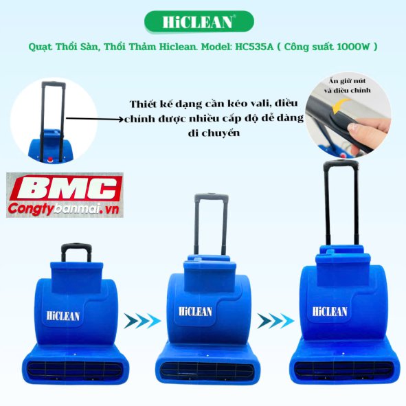 quạt thổi sàn HiClean HC-535A công suất 1000W