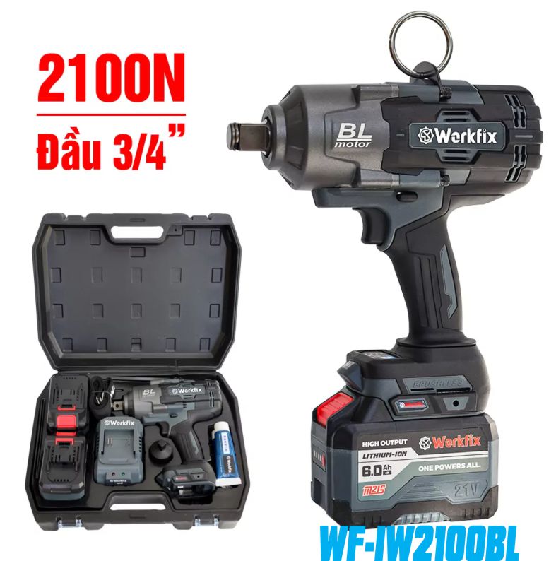 Súng siết bu lông 3/4 inch Workfix WF-IW2100BL