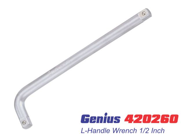 Tay vặn chữ L ½ inch dài 260mm Genius 420260L