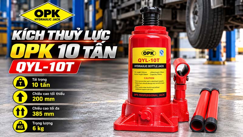 Thông số kỹ thuật kích đội OPK 10 Tấn