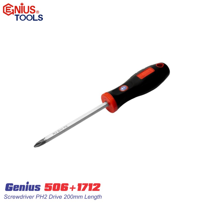 Tô vít 4 cạnh Genius dài dài 200mm 506+1712