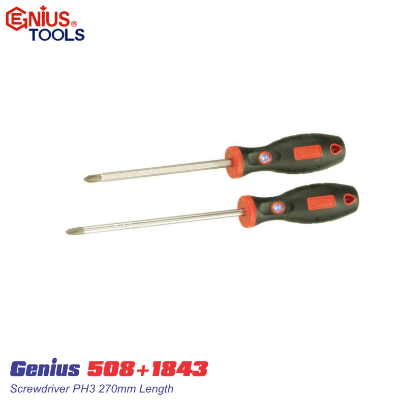 Tô vít Genius 4 cạnh dài 270mm 508+1843