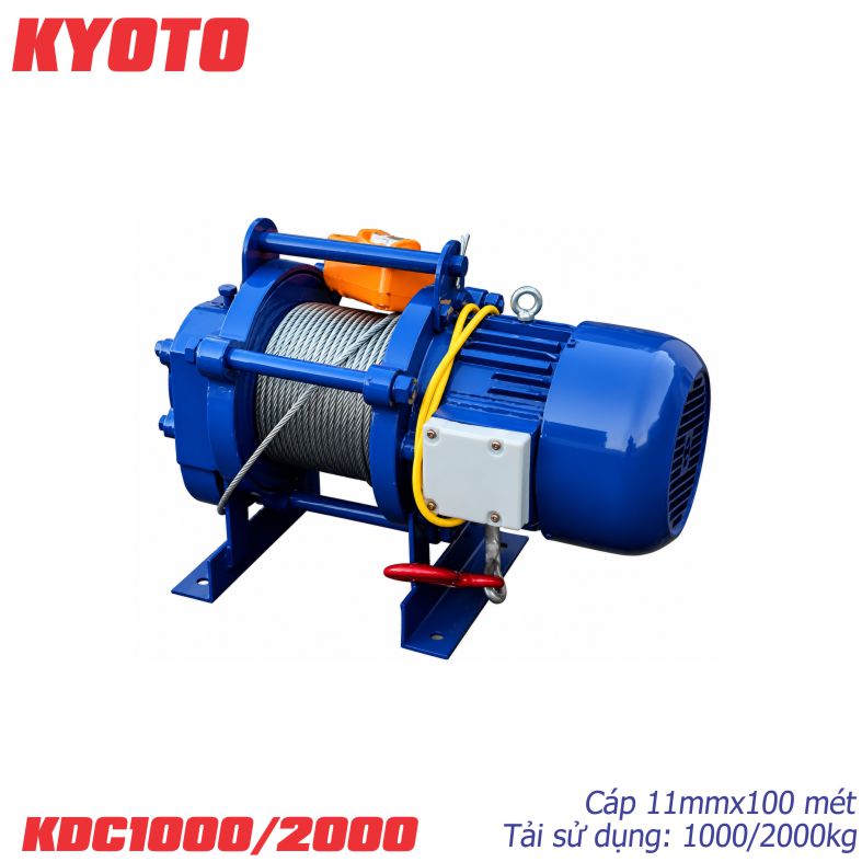 Tời điện đa năng năng KCD1000/2000 cáp dài 100M