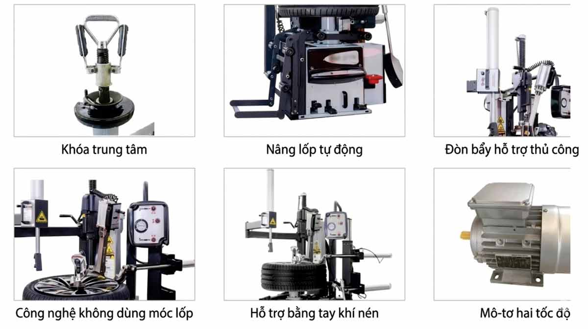 Ưu điểm vượt trội & Công nghệ đột phá của dòng máy làm lốp TC-U168