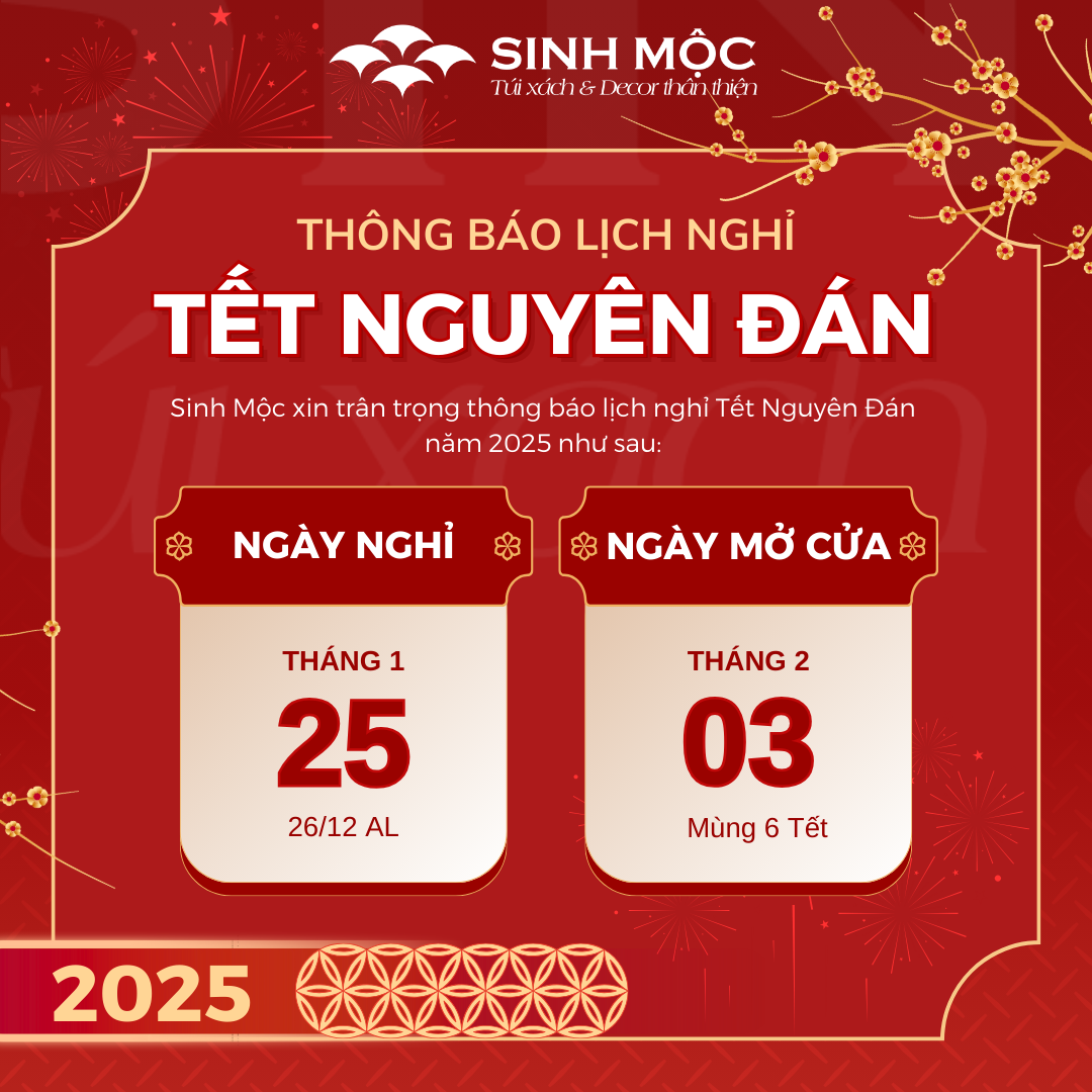🌸 THÔNG BÁO NGHỈ TẾT NGUYÊN ĐÁN 2025 🌸