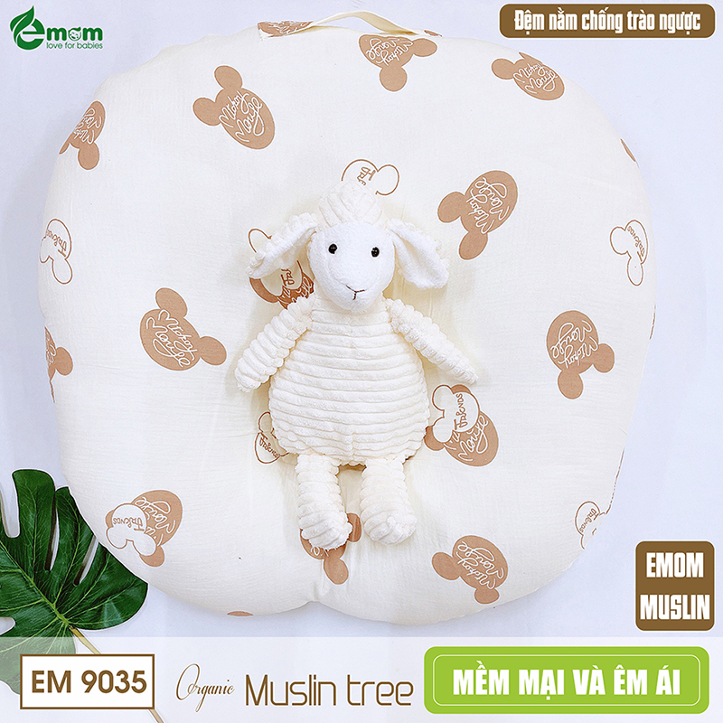 Đệm nằm chống trào ngược EMOM muslin