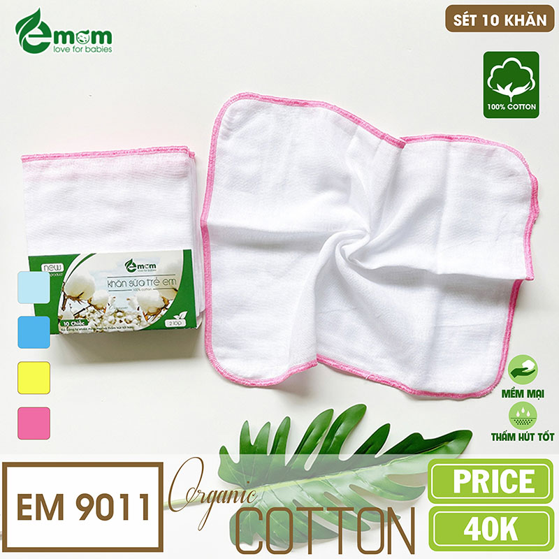 Khăn sữa EMOM 2 lớp cotton