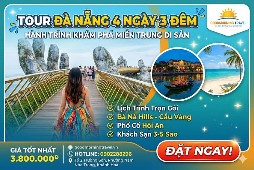 Tour Đà Nẵng 4 ngày 3 đêm