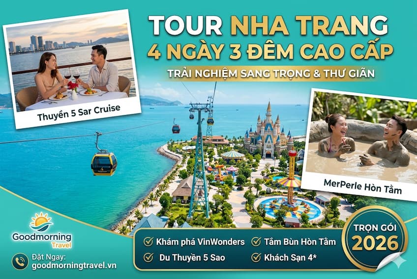 Tour du lịch Nha Trang 4 ngày 3 đêm cao cấp