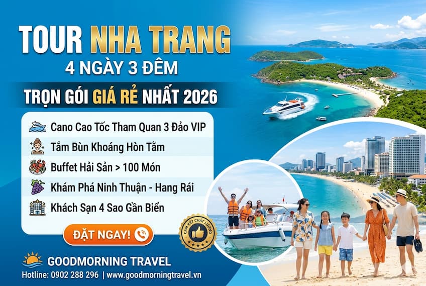 Tour Nha Trang 4 ngày 3 đêm: Vinwonders - 3 đảo VIP - City