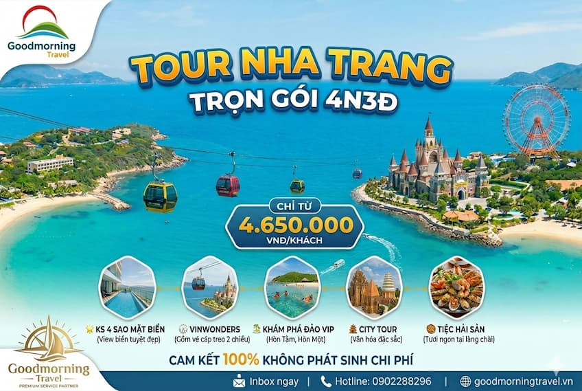 Tour Nha Trang 4 ngày 3 đêm