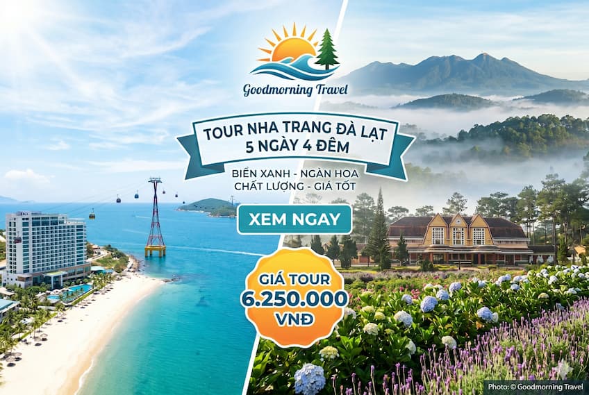 Tour Nha Trang - Đà Lạt 5 ngày 4 đêm