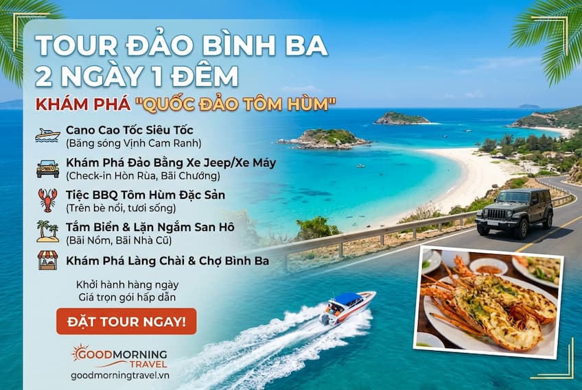 Tour Nha Trang - Đảo Bình Ba 2 ngày 1 đêm