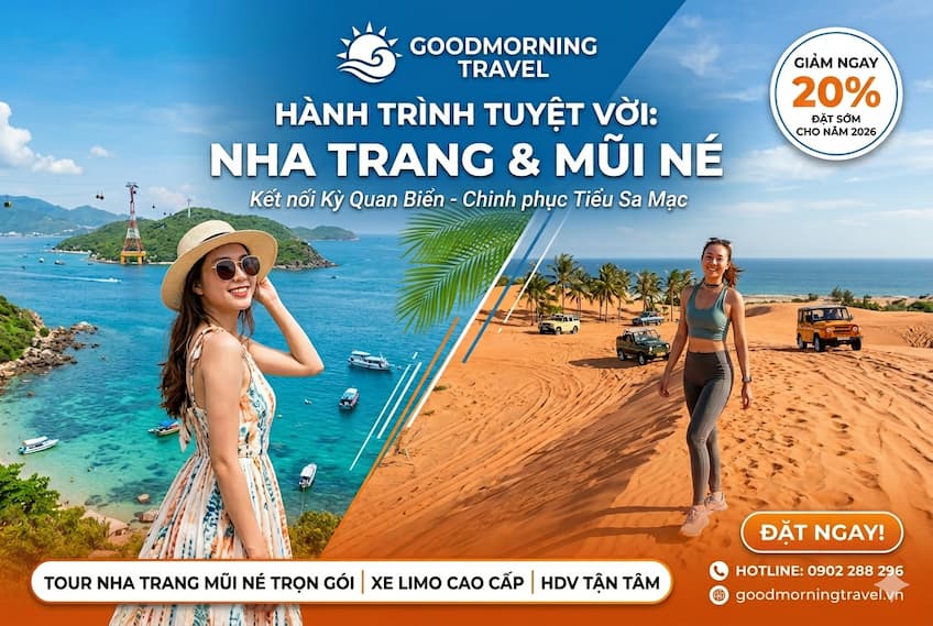 Tour Nha Trang - Mũi Né 5 ngày 4 đêm