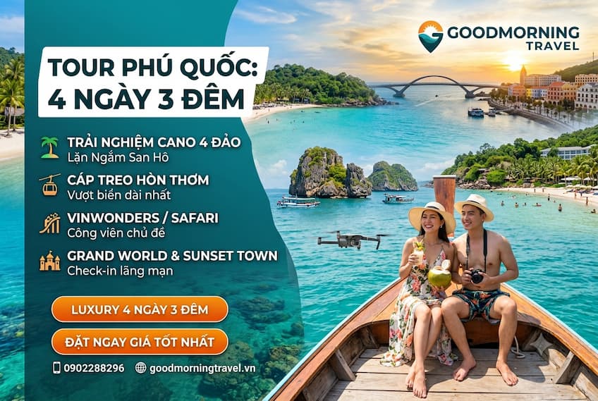 Tour Phú Quốc 4 ngày 3 đêm