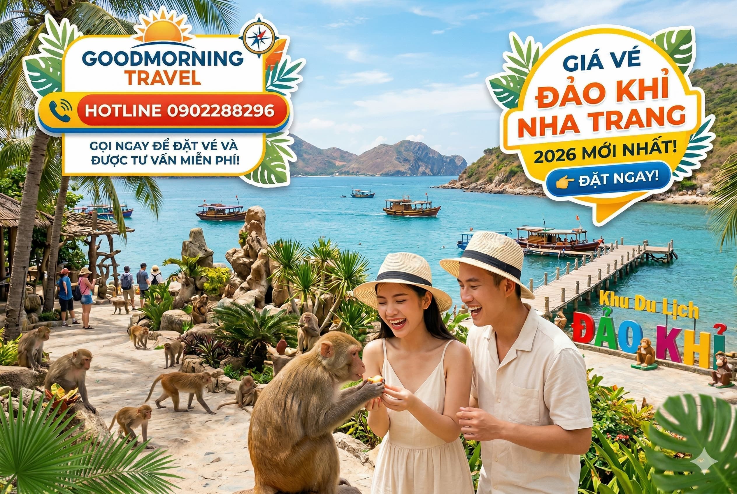 Vé đảo Khỉ Nha Trang