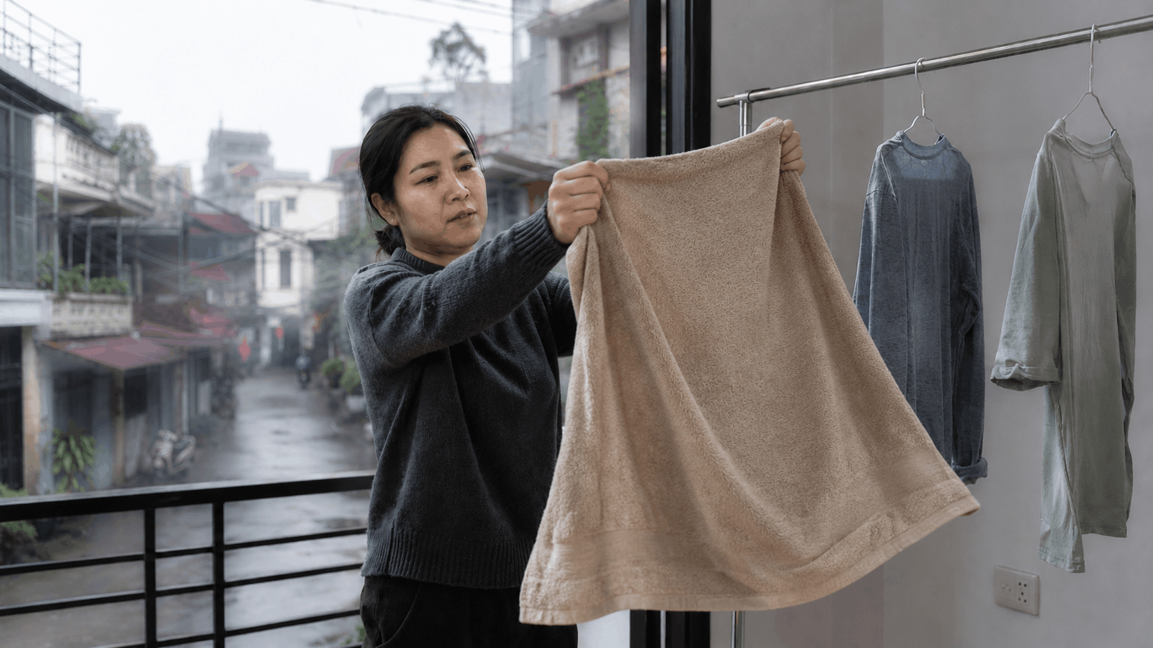 ed-101 |Mùa đông giặt đồ khô lâu - giải pháp