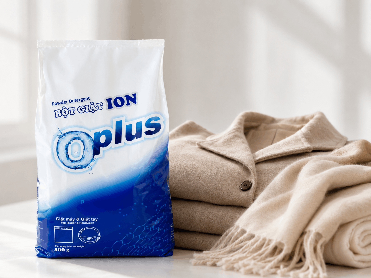 Oplus bột giặt nhẹ dịu cho vải len và cashmere
