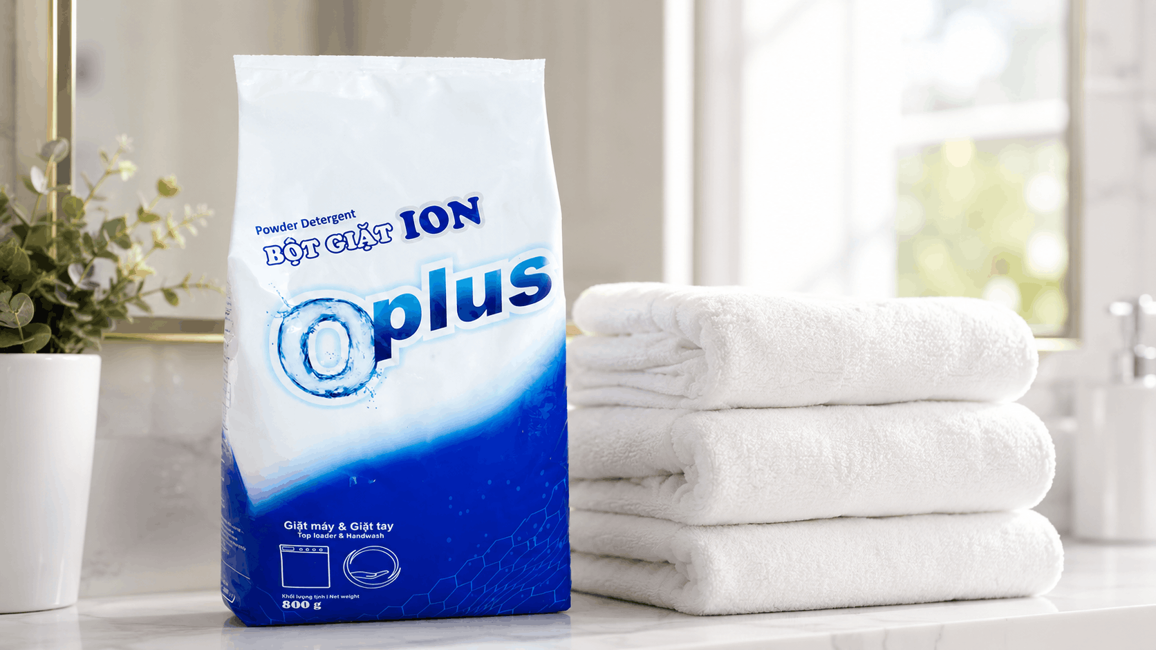 Oplus bột giặt cho giặt khăn mặt thường xuyên