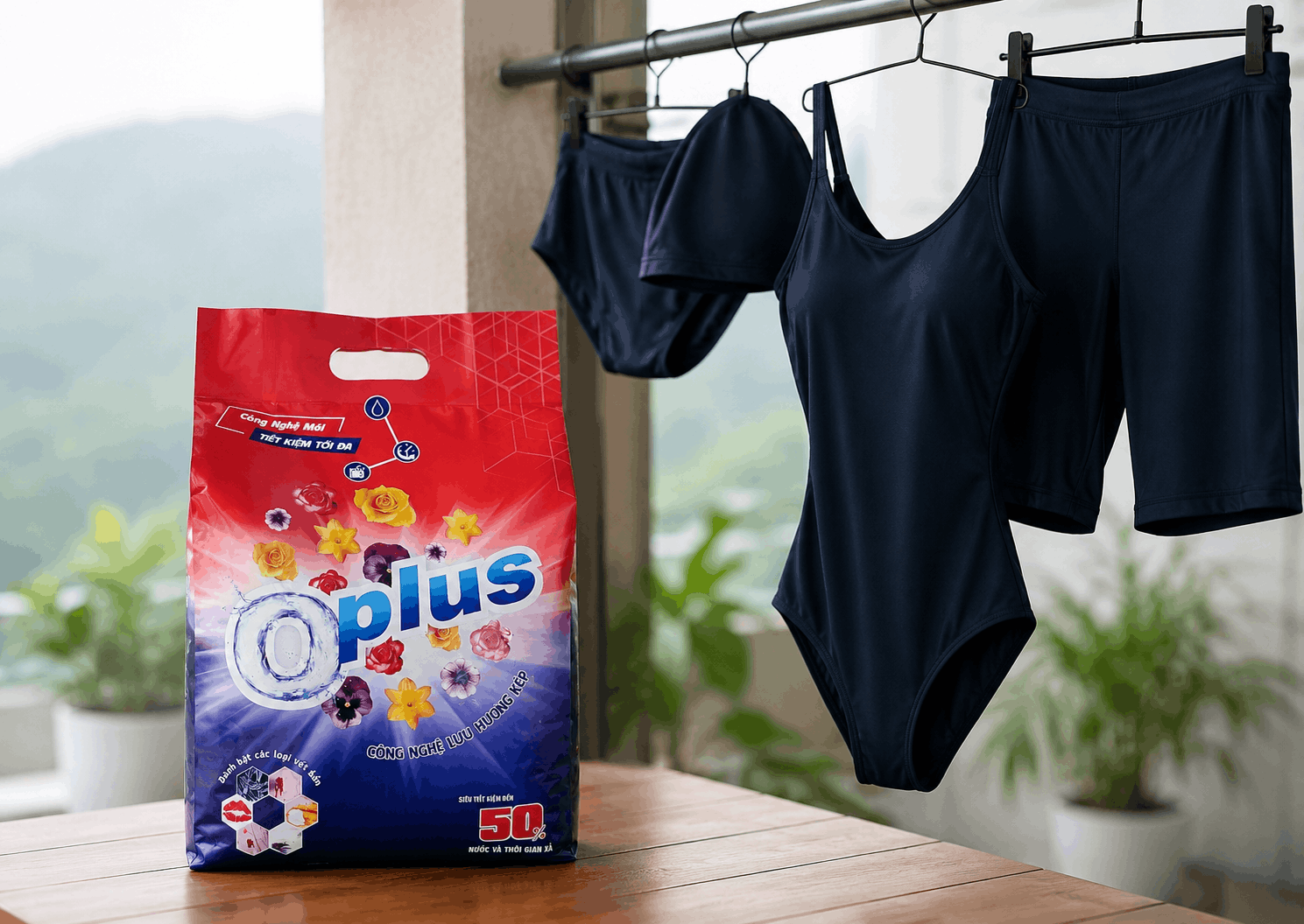 bột giặt Oplus cho đồ bơi elastane