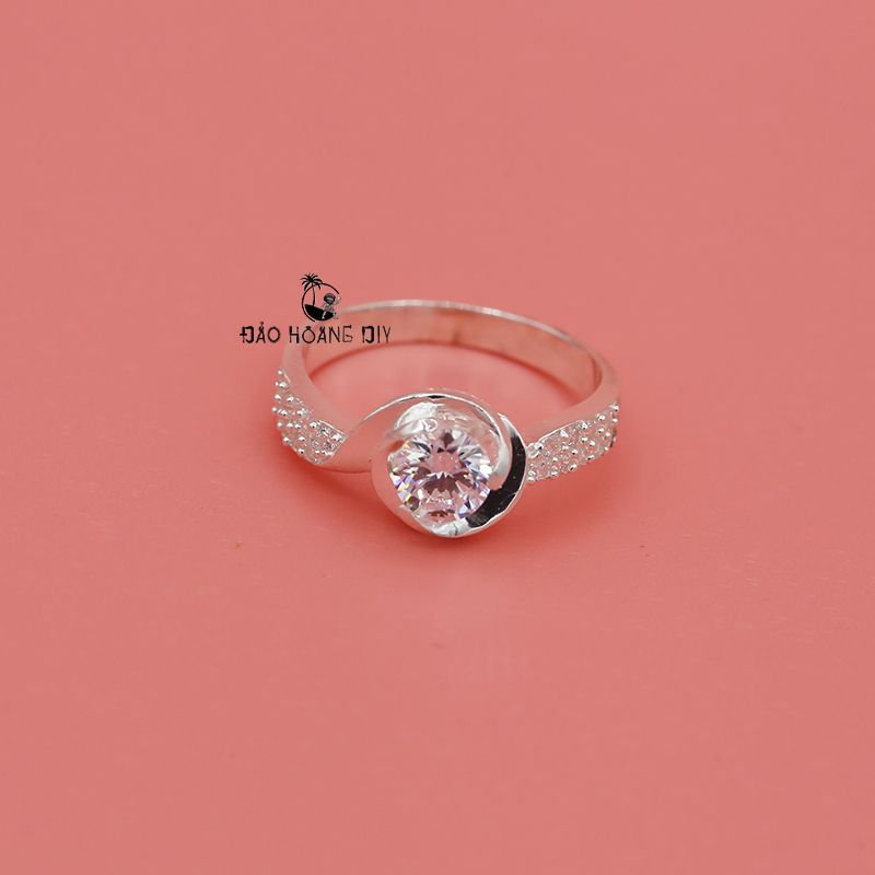 Nhẫn bạc nữ hình đóa hoa hồng  Breezy