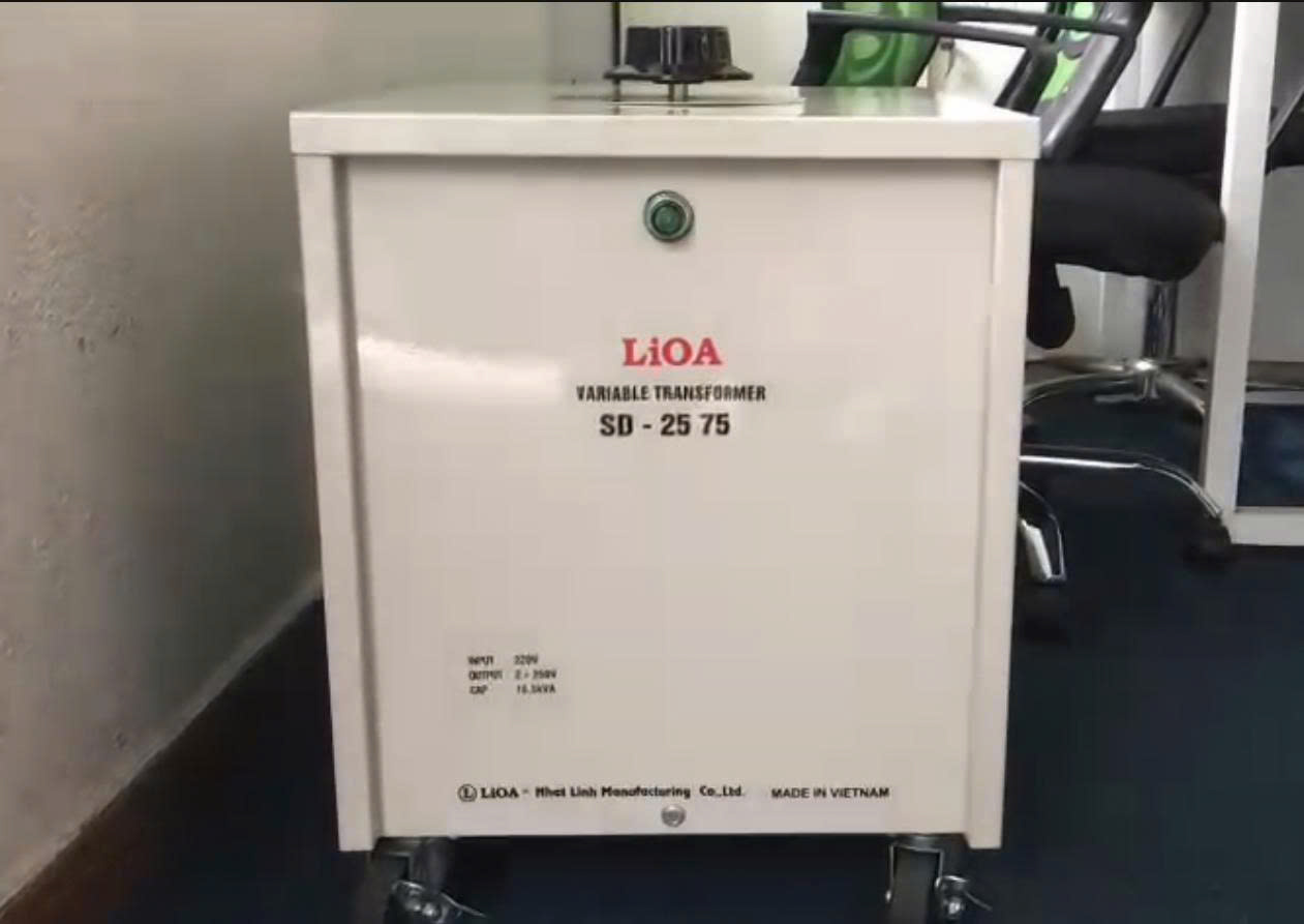 Biến Áp Vô Cấp 1 Pha LiOA SD-2575 16,5KVA 75A