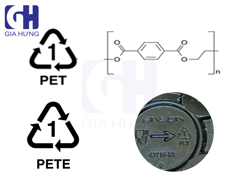 Kí hiệu của nhựa PET