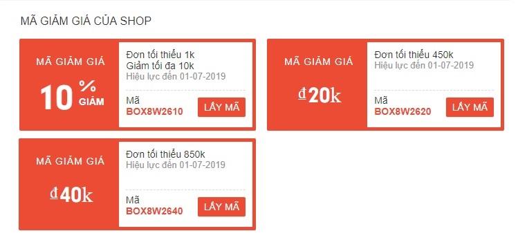 [Box8] Sale nhẹ cho dịp cuối tuần - Tuần 26