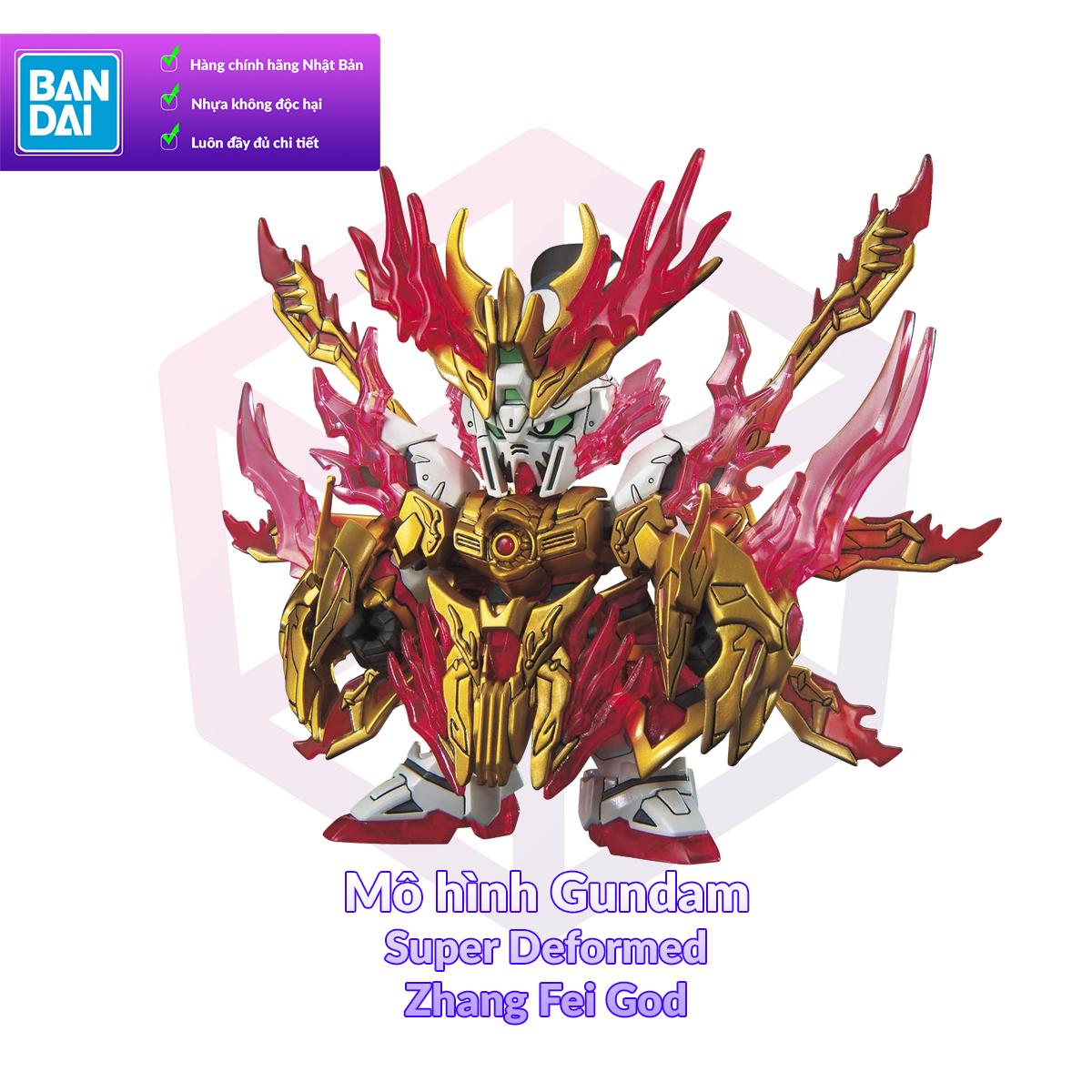 HÀNG SẴN] BANDAI MÔ HÌNH LẮP RÁP SD SANGOKU SOKETSUDEN Yan Huang Zhang Fei God Gundam ChÍnh HÃng I.59998246