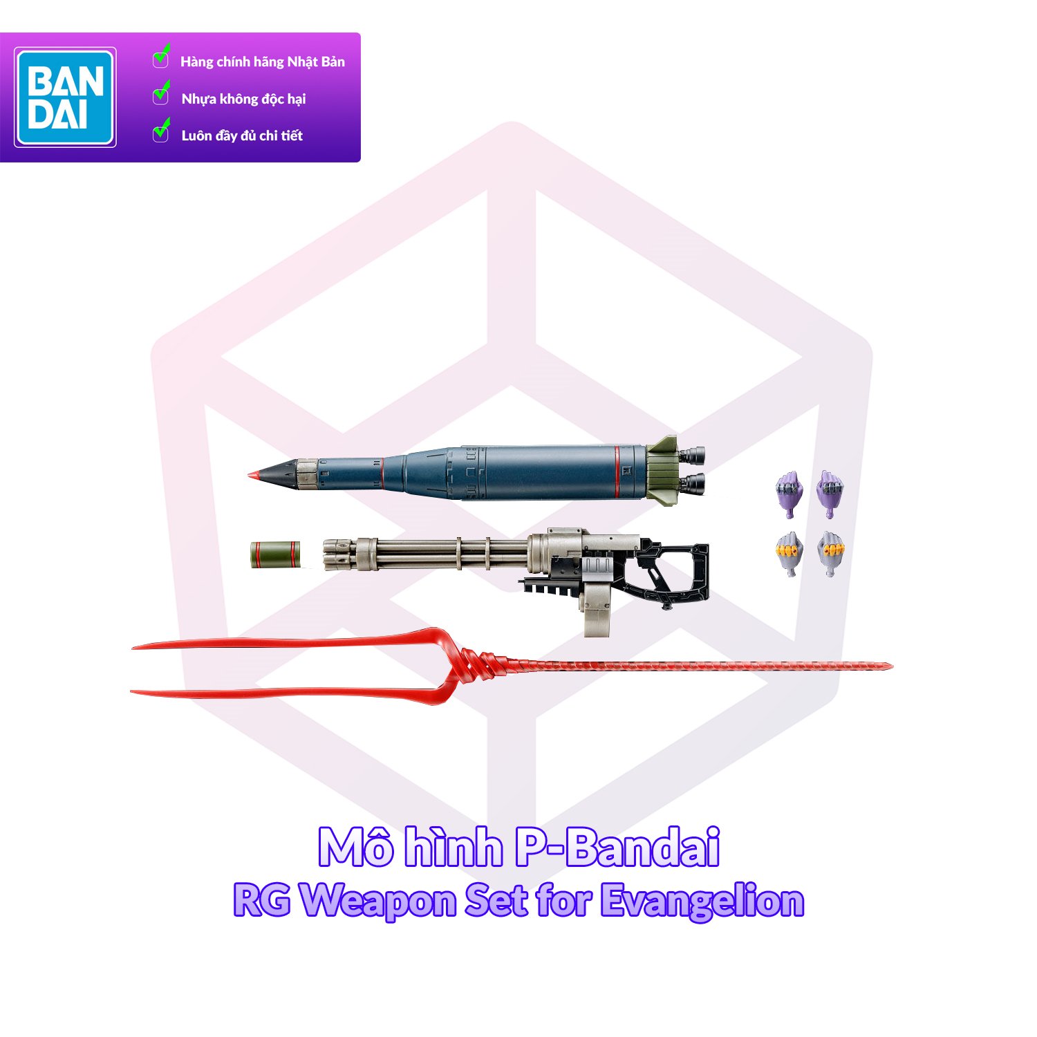 Mô hình P-Bandai RG Weapon Set for Evangelion