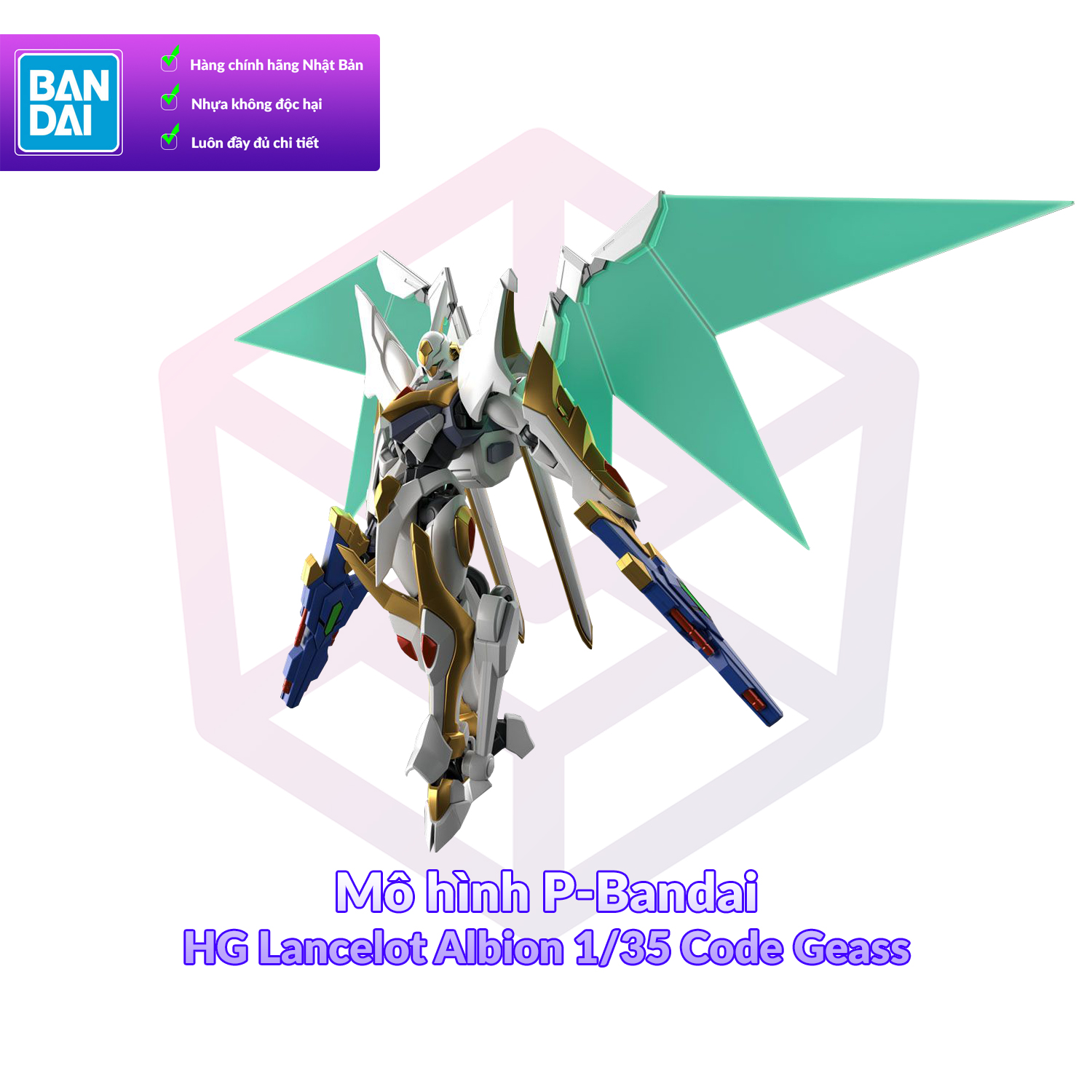 Mô hình P-Bandai HG Lancelot Albion 1/35 Code Geass [GDB]