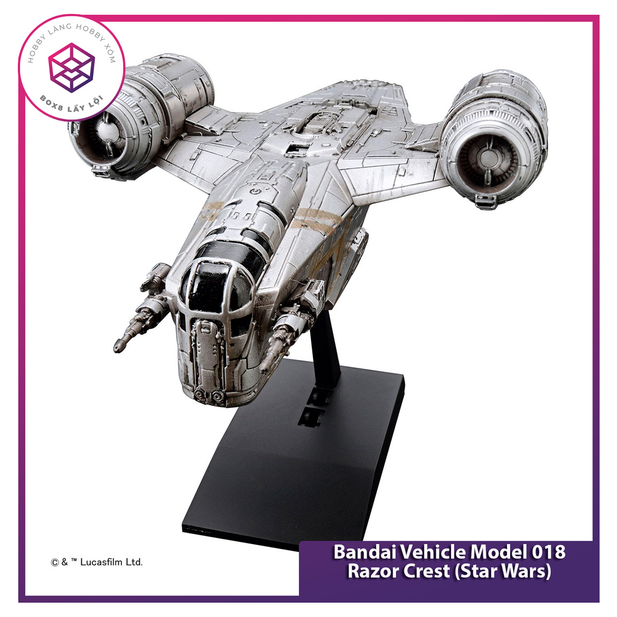Mô Hình Bandai Vehicle Model 018 Razor Crest (Star Wars)