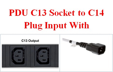 PDU C13 Socket to C14 Plug Input With
