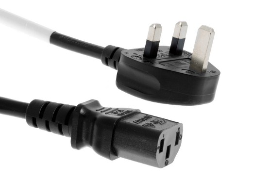 Dây Nguồn 3 Chấu Có Cầu Chì AC Power Cord UK BS1363 IEC60320 C13