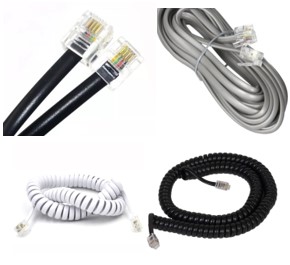 Cáp Cat3 Telephone Patch Cord RJ11 RJ12