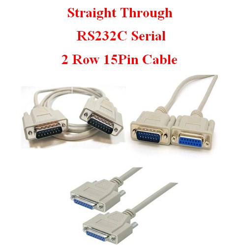 Cáp RS232C DB15 15Pin Hai Hàng Chuẩn Nối Tiếp Thẳng Serial Cable