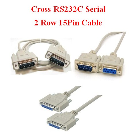 Cáp RS232C DB15 15Pin Hai Hàng Chuẩn Nối Tiếp Chéo Serial Cable