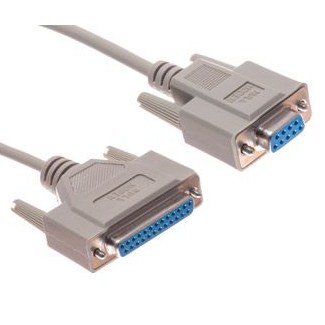 Cáp Kết Nối DB9 Female to DB25 Female Null Modem Serial Cable