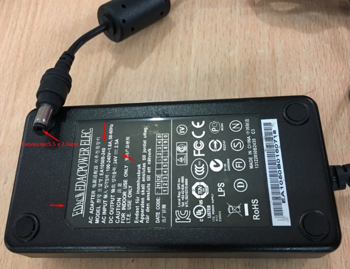 Adaptateur Secteur 24V 3A - Remplacement Pour EA1050B-240 / PHSWF-2402500I - Connecteur 3 Broches - Pour Alimentation Divers Appareils