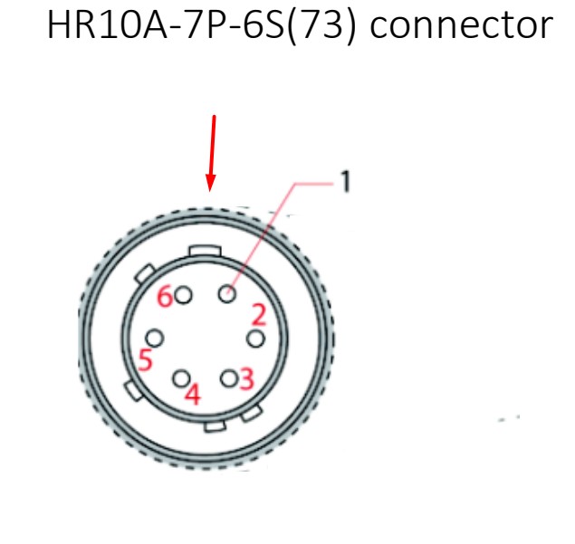 Eonvic 6-Pin Female Hirose Connector - HR10A-7P-6S Solder Type - IP67