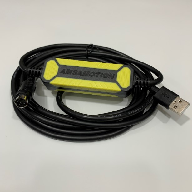 Cáp Lập Trình USB-SC09-FX AMSAMOTION USB to Mini Din 8 Pin 3M ...