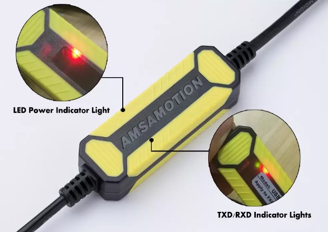 Cáp Lập Trình USB-SC09-FX AMSAMOTION USB to Mini Din 8 Pin 3M ...